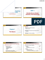 MT632 Unit 1 Introduction Human Anatomy and Physiology Chapter 1 The Basics