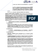 Demanda de Nulidad y Restablecimiento Del Derecho Ajustada Victor Rey