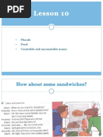 Plurals Food Countable and Uncountable Nouns