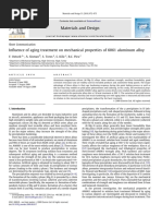 Influence of Aging Treatment On Mechanical Properties of 6061 Alum