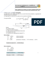 Memoria de Calculo Cunetas