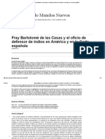 Fray Bartolomé de Las Casas y El Oficio de Defensor de Indios en América y en La Corte Española