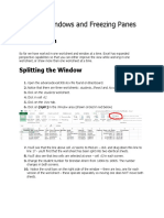 Lecture 3 - Splitting Windows and Freezing Panes, Series and Custom Lists