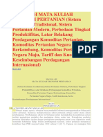 Sistem Pertanian Tradisional, Sistem Pertanian Modern, Perbedaan Tingkat Produktifitas