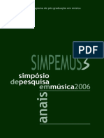 Anais Do Simposio de Pesquisa em Musica PDF