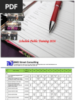 Schedule Public Training 2016