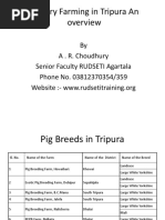 Piggery Farming in Tripura An Overview