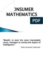 Consumer Math