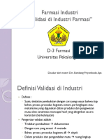 Validasi Di Industri Farmasi