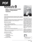 Módulo 9 de Estadística y Probabilidad