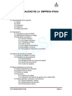 Manual de Calidad de La Empresa Ipasa PDF