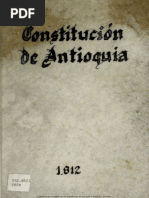 Constitución Antioquia 1812