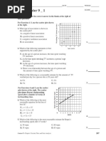 Test 1B Scatter Plots and Data Analysis