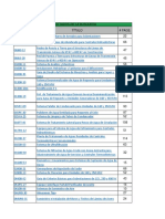 Lista de Normas de Referencia Especificaciones de CFE y PEMEX