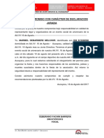 Acta de Compromiso Con Caracter de Organizar Fiestas Contra Accidentes o Peleas