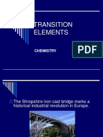 Transition Elements: Chemistry