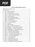 Rs232 Communication Protocol