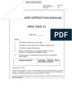 Gas Tanker Operating Manual VMS/GAS/01: COPY NO.