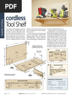 Cordless Tool Shelf