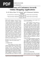 Preference of Customers Towards Online Shopping Applications