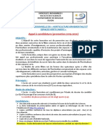 Appel À Candidature Licence Professionnelle HOEV 2019-2020