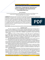 Unlocking The Black Box: Exploring The Link Between Organizational Commitment and Organizational Citizenship Behaviour