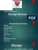 Storage Devices: Powerpoint Presentation On