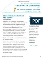 Dewatering For Tunnels and Shafts