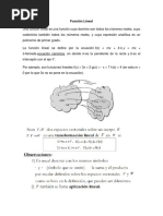 Función Lineal