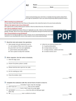 English Download A2 Unit 7 Test: Living The Country Life