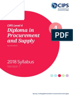 Cips Level 4 Diploma in Procurement and Supply