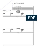 Ficha de Tutoría Individual (Entrevista y Acuerdos)