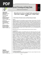 Butterfly Diversity in Tamil Nadu Agricultural University Campus, Coimbatore, Tamil Nadu, India