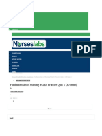 Fundamentals of Nursing NCLEX Practice Quiz 2 (30 Items) : About Privacy Disclaimer Contact