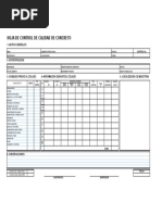 Formato de Recepción de Colado de Concreto