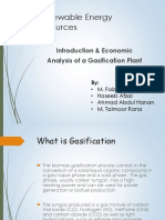 Renewable Energy Resources: Introduction & Economic Analysis of A Gasification Plant