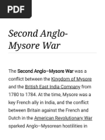 2nd Anglo Mysore War