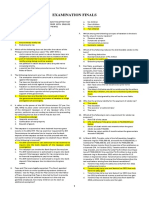 Examination Finals: Instruction: in Your Answer Sheet, Shade The Letter That