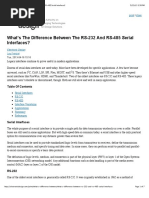 What's The Difference Between The RS-232 and RS-485 Serial Interfaces?