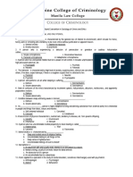 Mock Board Examination in Sociology of Crime and Ethics SET B