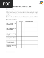 Cuestionario Familias CURSO 2019-20