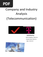 Company and Industry Analysis (Telecommunication) : Submitted by