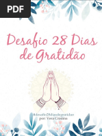 Ebook Desafio Dos 28 Dias de Gratidao Por Vera Cristina Oficial