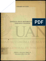 Conflicto Socio Histórico de Cerralvo Nuevo Leon