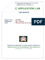 Linear Ic Application Lab