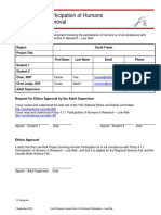 Form 4.1A: Participation of Humans Low Risk - Approval