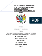 Geomecanica Aplicada A La Prevencion de Caida de Rocas Unidad Minera Yauliyacu