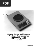 Kern 434 Precision Balance - Service Manual PDF