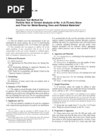 Particle Size or Screen Analysis at No. 4 (4.75-mm) Sieve and Finer For Metal-Bearing Ores and Related Materials