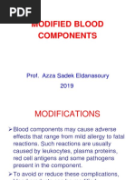 2019 Modified Blood Components